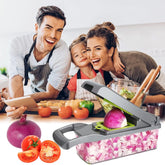PREMIUM YUOFD Vegetable Chopper, 16-in-1 Food Chopper with 8 Stainless steel Blades for Kitchen
